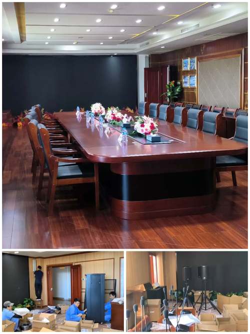 东南亚国家同声传译案例老挝甘蒙工厂中心会议场景